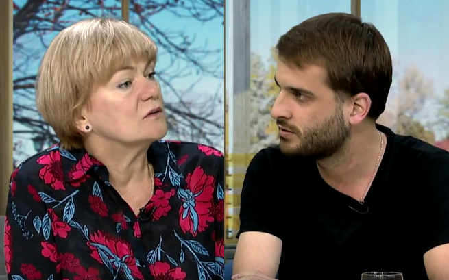 Dorota Kania i Janusz Schwertner, fot TV Republika
