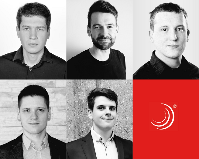 Nowy zespół IT Spicy Mobile: Kamil Lenartowicz, Kamil Adamczyk, Marcel Kołodziejczyk, Krzysztof Stefański, Michał Waszczuk