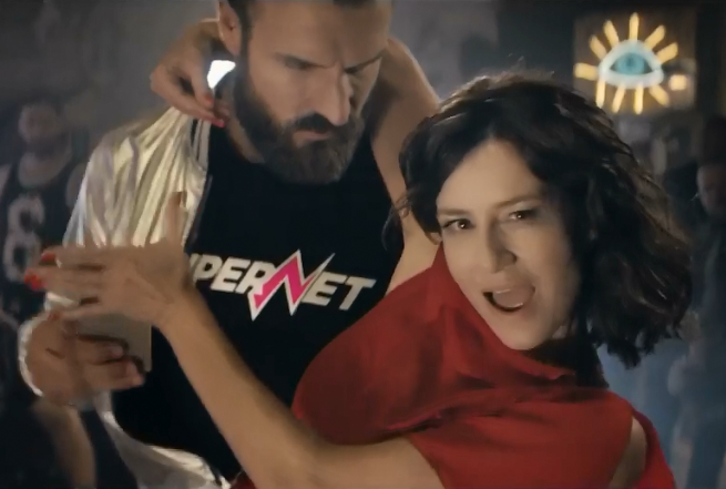 Maja Ostaszewska i Piotr Stramowski w reklamie T-Mobile