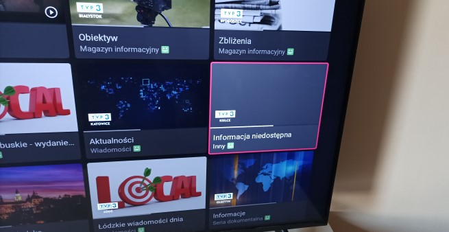 TVP3 Kielce bez EPG m.in. w serwisie Canal+ online