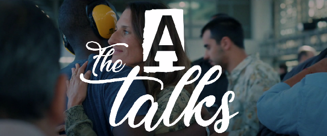 Logotyp programu „The a talks”
