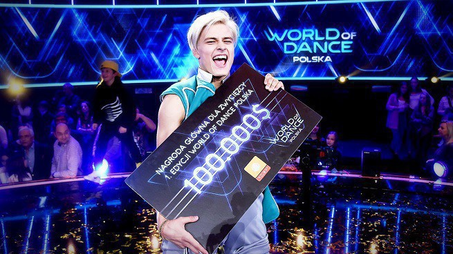 Ildar Gaynutdinov, zwycięzca pierwszej polskiej edycji „World of Dance - Polska”; fot. Telewizja Polsat