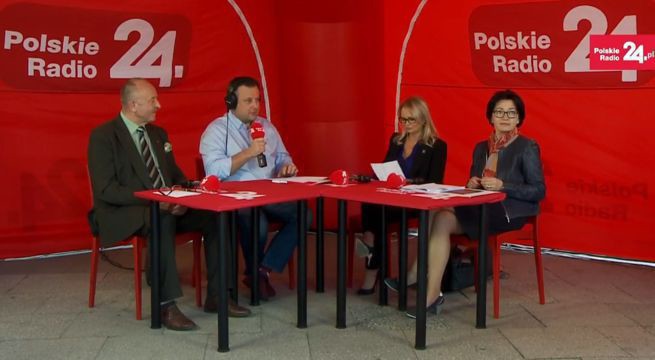 Goście Debaty Polskiego Radia 24: Krzysztof Trawicki (L), Anna Błaszczyk (C) oraz Danuta Sikora (P)Foto: PR24