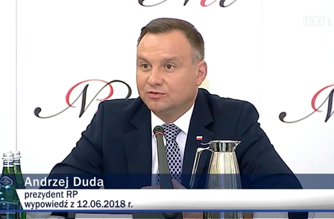Prezydent Andrzej Duda w środowym materiale 