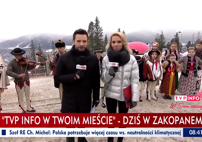Reporterzy TVP Info w Zakopanem