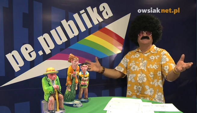 Jerzy Owsiak parodiujący TV Republikę