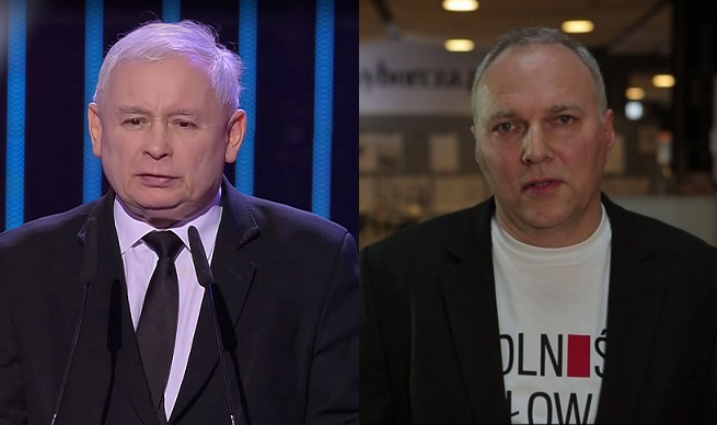 Jarosław Kaczyński i Jarosław Kurski