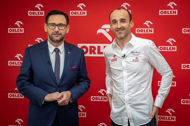 Prezes Orlenu Daniel Obajtek i Robert Kubica, fot. materiały prasowe