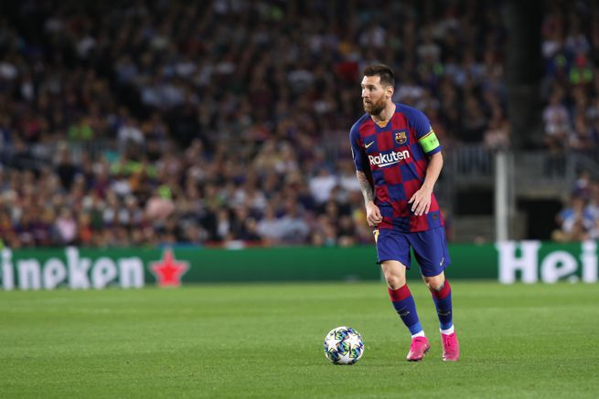 Leo Messi w stroju FC Barcelona, / fot. Shutterstock.com