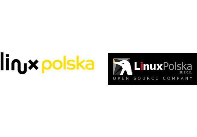 Loga Linux Polska: po lewej nowe, po prawej starsze