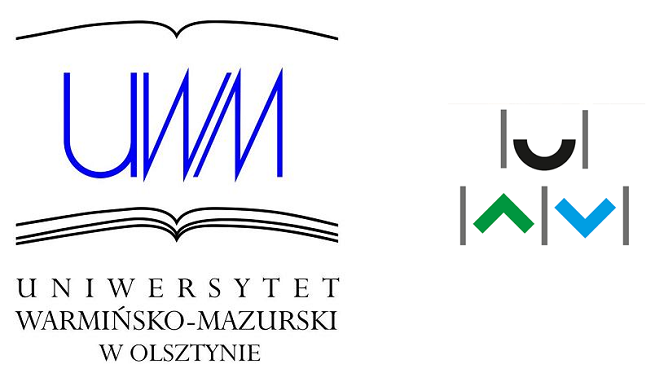 Po lewej: poprzedni logotyp UWM, po prawej: nowy logotyp UWM