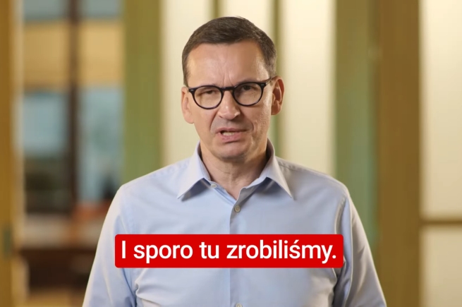 Mateusz Morawiecki w spocie PiS (screen: YouTube/Prawo i Sprawiedliwość) 