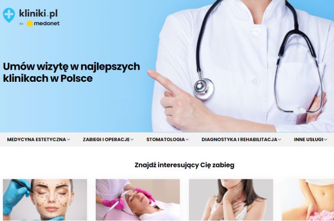 Baza Kliniki.pl zawiera ponad 700 placówek medycznych