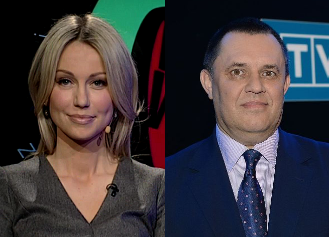 Magdalena Ogórek i Jacek Łęski, fot. TVP
