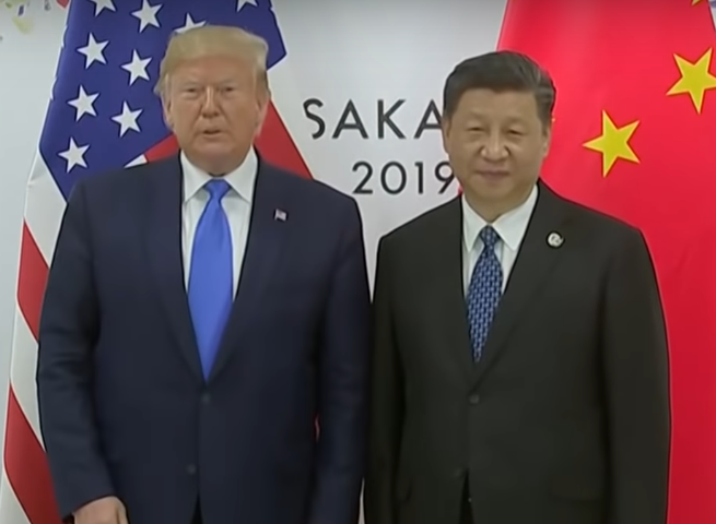 Prezydent USA Donald Trump i przewodniczący Chińskiej Republiki Ludowej Xi Jinping
