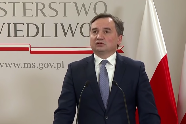 Minister sprawiedliwości Zbigniew Ziobro (screen: YouTube/TVP Info)